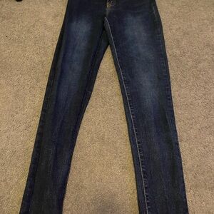 Fashion Nova Dark Blue High Rise Jeans